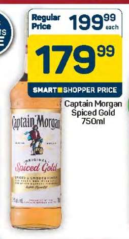 Captain Morgan Spiced Gold 750ml