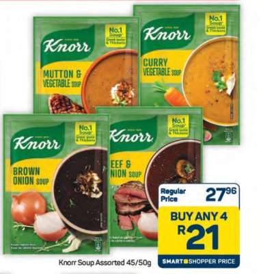 Knorr Soup Assorted 45/50g