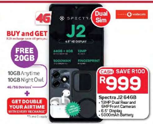 Spectra J2 64GB