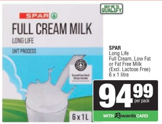 SPAR Long Life Milk