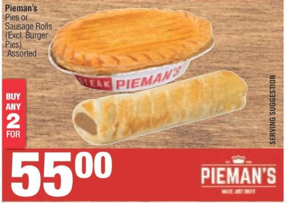 Pieman's Pies or Sausage Rolls