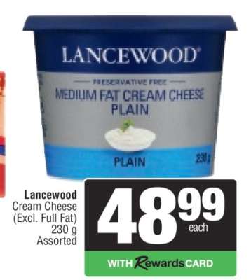 Lancewood Cream Cheese