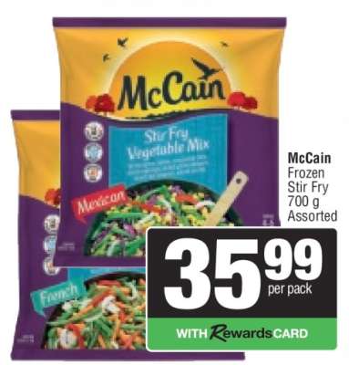 McCAIN Frozen Stir Fry