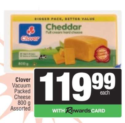 Clover Vacuum Packed Cheese