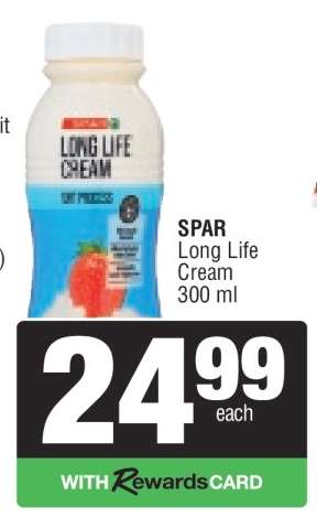 SPAR Long Life Cream