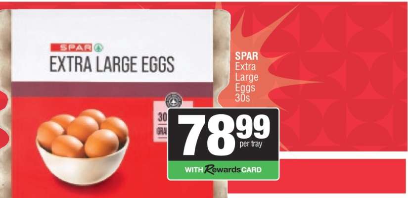 SPAR Extra Large Eggs 30s