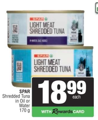 SPAR Shredded Tuna