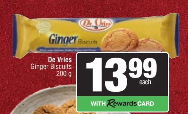 De Vries Ginger Biscuits
