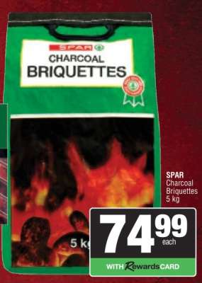 SPAR Charcoal Briquettes 5 kg