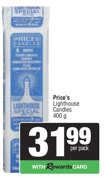 Price’s Lighthouse Candles