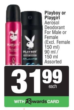 Playboy or Playgirl Aerosol Deodorant