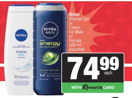 Nivea Shower Gel or Cream