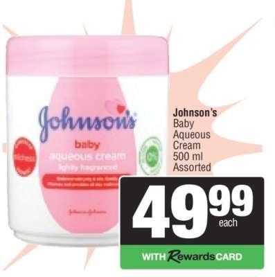 Johnson's Baby Aqueous Cream