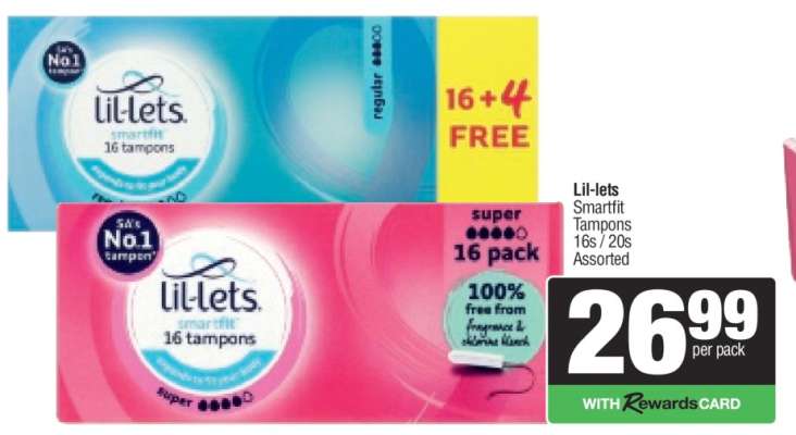LIL-LETS SMARTFIT TAMPONS