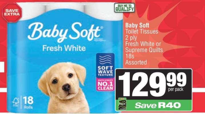 Baby Soft Toilet Tissues