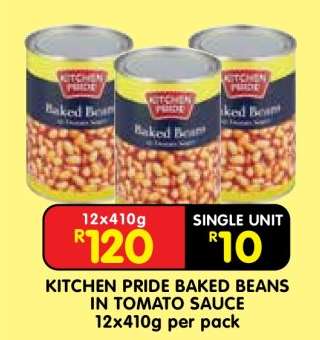 KITCHEN PRIDE BAKED BEANS IN TOMATO SAUCE