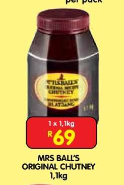 MRS BALL'S ORIGINAL CHUTNEY 1,1kg