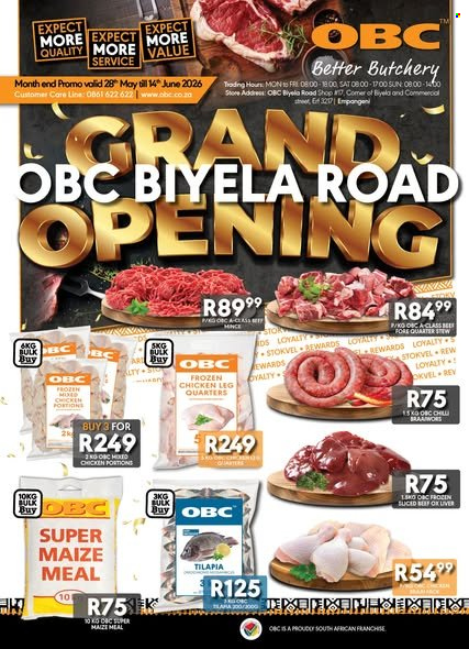 OBC specials - 28/05/2026 - 14/06/2026. Page 1