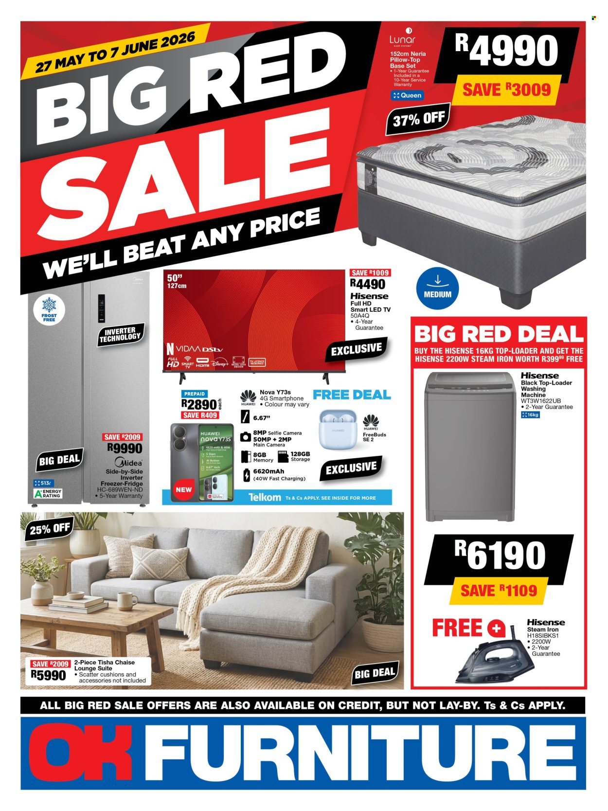OK Furniture specials - 27/05/2026 - 07/06/2026. Page 1