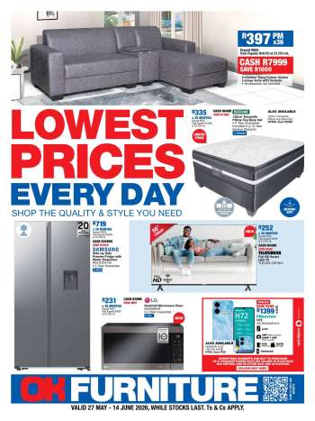 OK Furniture catalogue  - 27/05/2026 - 14/06/2026.
