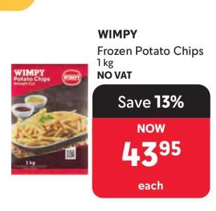 Wimpy Frozen Potato Chips