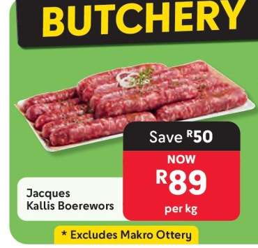 Jacques Kallis Boerewors