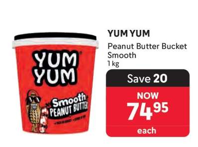 YUM YUM Peanut Butter Bucket Smooth