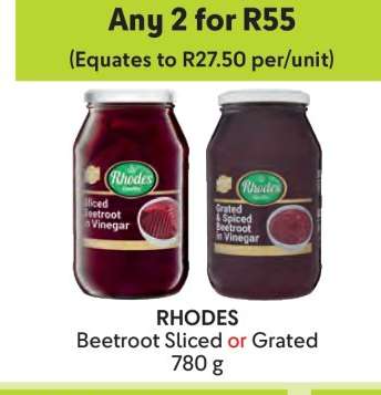 Rhodes Beetroot Sliced OR Grated