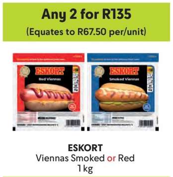 ESKORT Viennas Smoked or Red