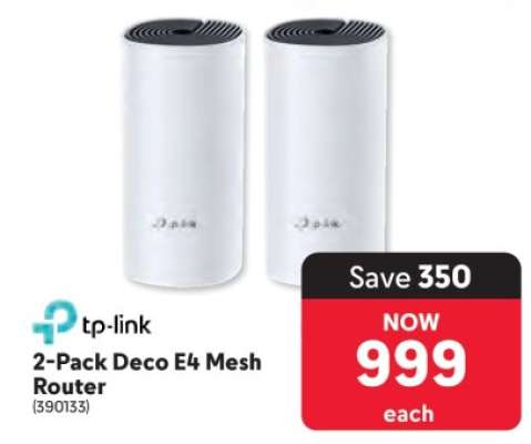2-Pack Deco E4 Mesh Router