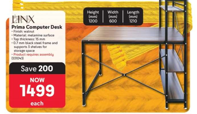 Linx Prima Computer Desk