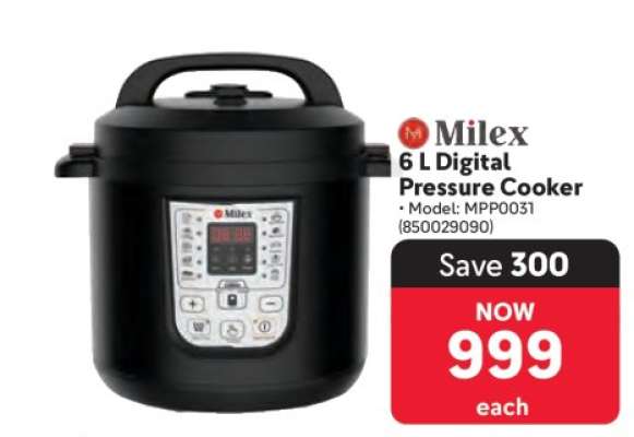 Milex 6 L Digital Pressure Cooker