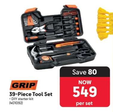GRIP 39-Piece Tool Set