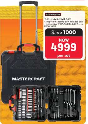 Mastercraft 168-Piece Tool Set