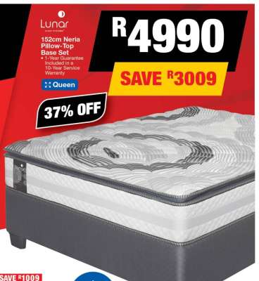 152cm Neria Pillow-Top Base Set