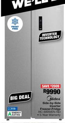 Midea Side-by-Side Inverter Freezer-Fridge HC-689WEN-ND