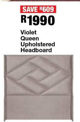 Violet Queen Upholstered Headboard