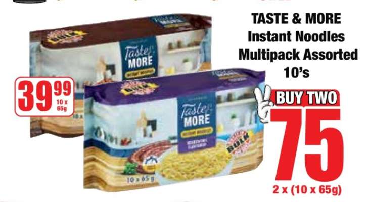 TASTE & MORE Instant Noodles Multipack Assorted 10's