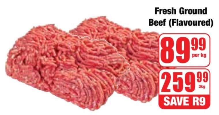 Fresh Ground Beef (Flavoured)