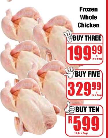Frozen Whole Chicken