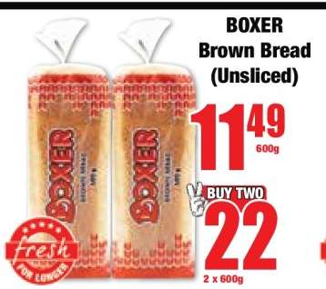 BOXER Brown Bread (Unsliced)