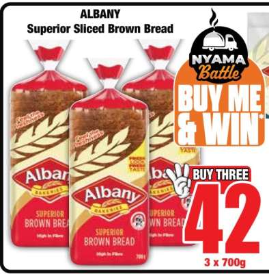 Albany Superior Sliced Brown Bread