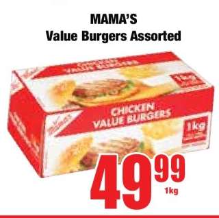 MAMA'S Value Burgers Assorted