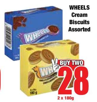 WHEELS Cream Biscuits Assorted