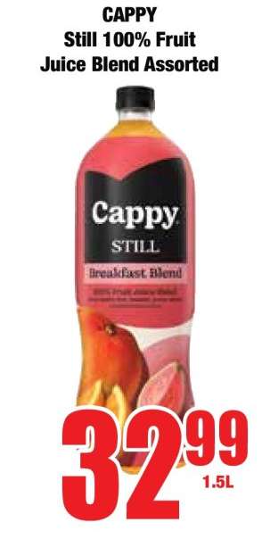 CAPPY Still 100% Fruit Juice Blend Assorted