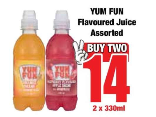 YUM FUN Flavoured Juice Assorted