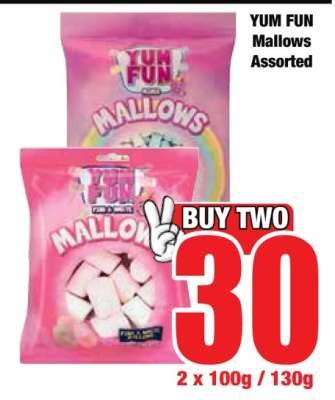 YUM FUN Mallows Assorted