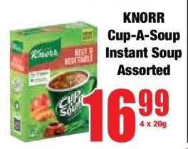 KNORR Cup-A-Soup Instant Soup Assorted