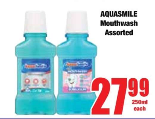 AQUASMILE Mouthwash Assorted