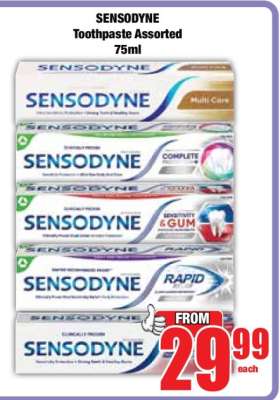 SENSODYNE Toothpaste Assorted 75ml